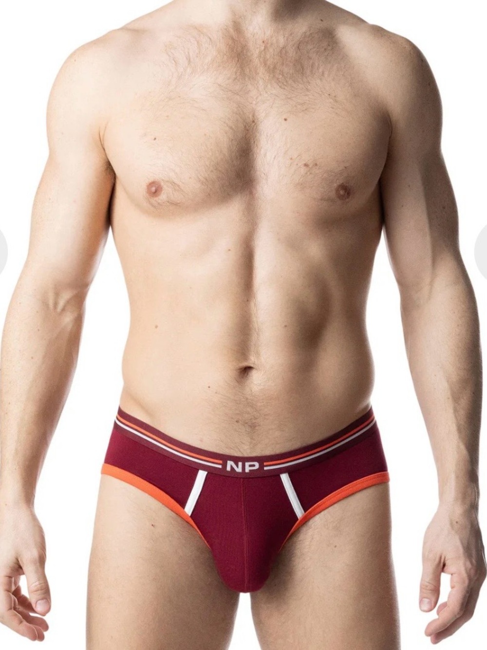 Nasty Pig Maroon & Orange Briefs